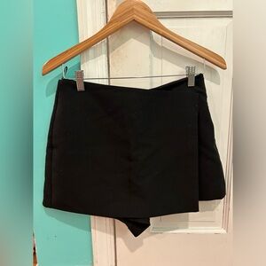 Zara black mini skort